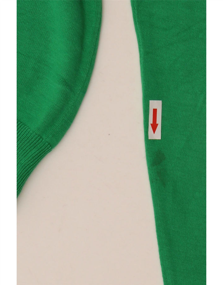 Suéter masculino Sun68 com decote em V XL algodão verde
