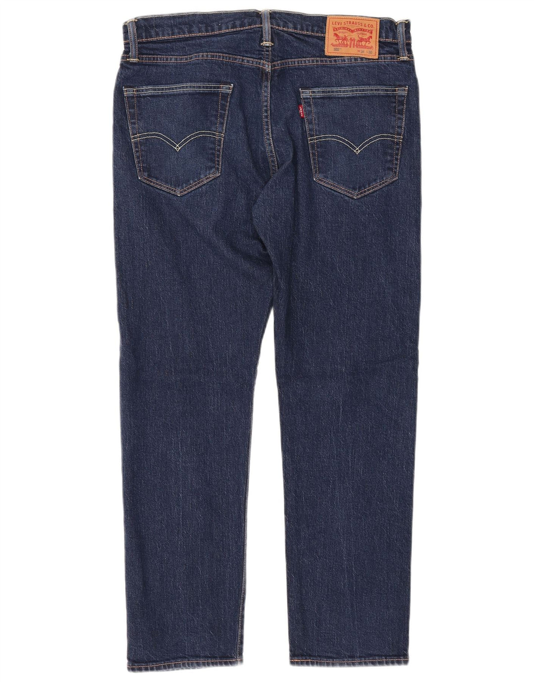 LEVI'S Masculino 502 Tapered Jeans W34 L30 Azul Marinho Algodão
