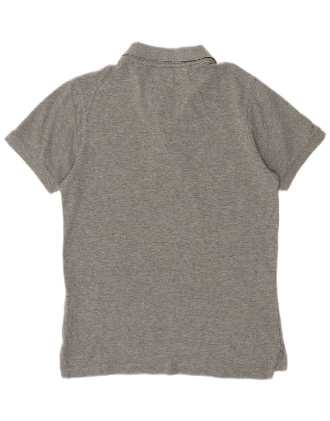 Camisa polo masculina TOMMY HILFIGER pequena algodão cinza