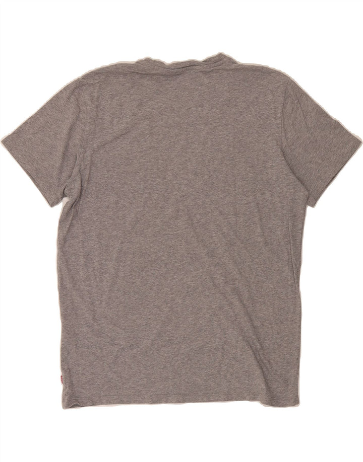 LEVI'S Mens Graphic T-Shirt Top Large Grey Cotton Vintage Levi's and Second-Hand Levi's from Messina Hembry 