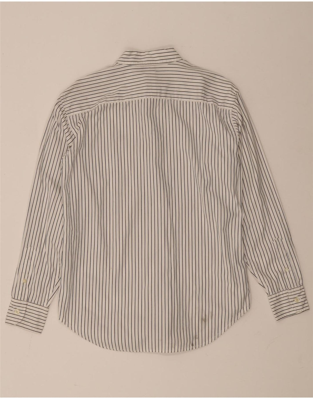 Camisa feminina Ralph Lauren EUA 6 algodão listrado branco médio