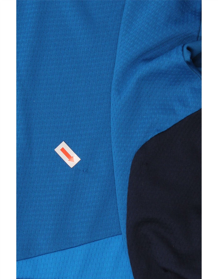 Adidas Mens Climacool Camiseta Top 2XL Azul Marinho Colorblock Poliéster