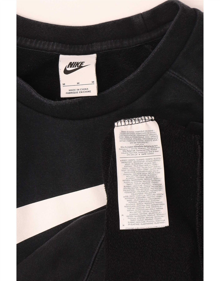Moletom Nike Masculino Swoosh Gráfico Jumper Médio Algodão Preto