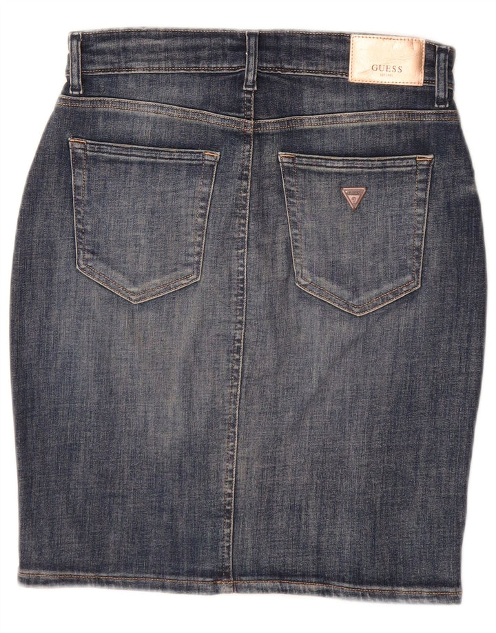 Saia jeans feminina Guess W29 azul médio