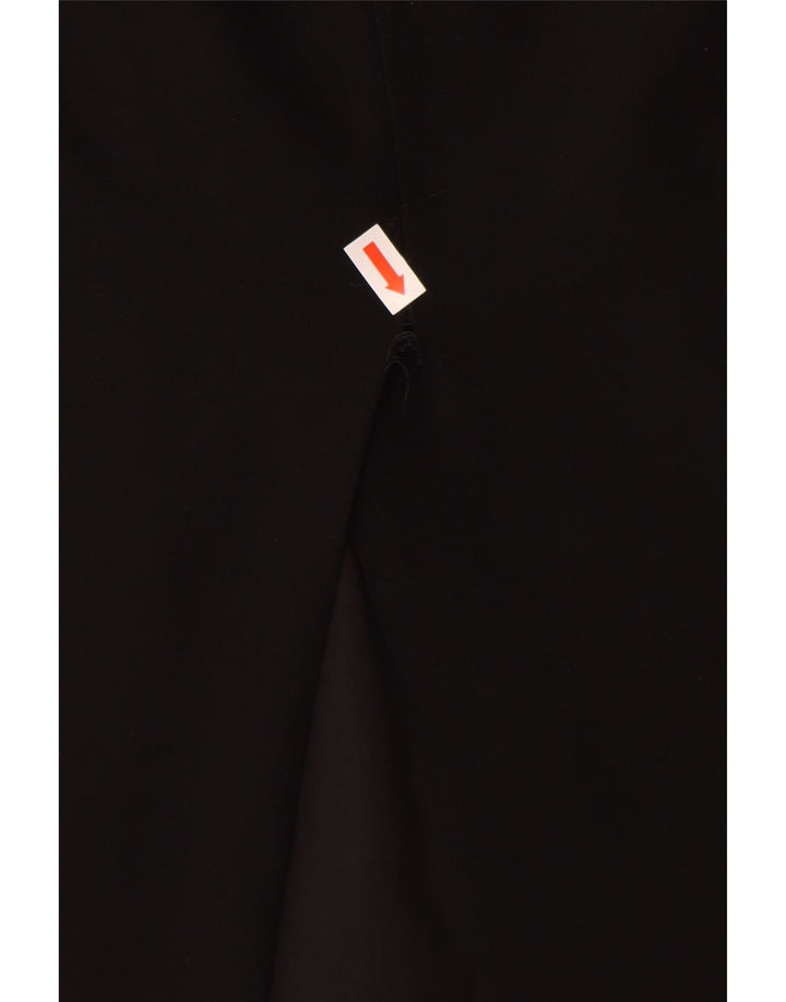 Saia reta feminina HOBBS Reino Unido 10 pequena W28 L26 poliéster preto