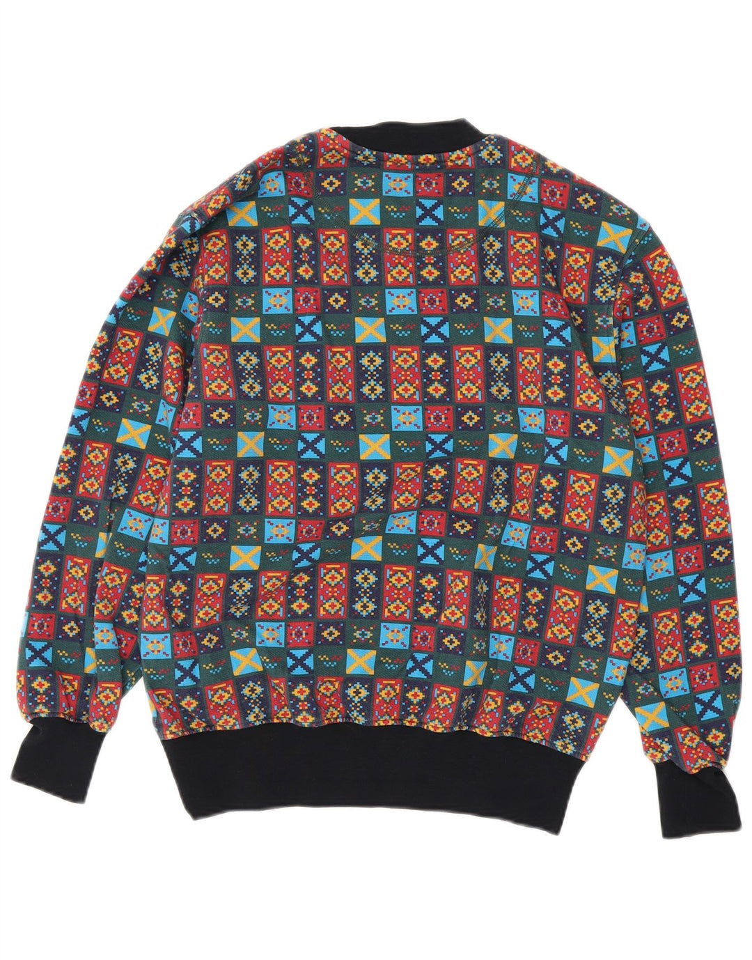 JOHNNY LAMBS moletom masculino jumper médio multicolorido geométrico