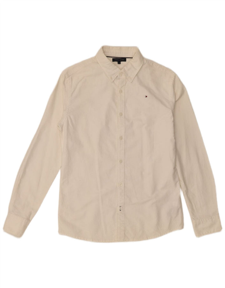 Camisa masculina Tommy Hilfiger 13-14 anos algodão branco