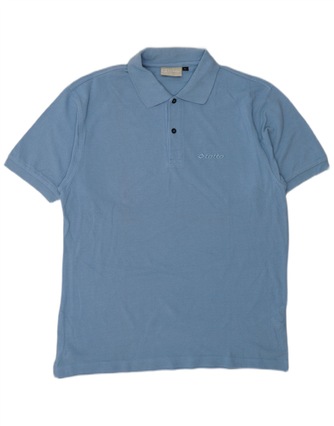 Camisa polo masculina LOTTO grande algodão azul