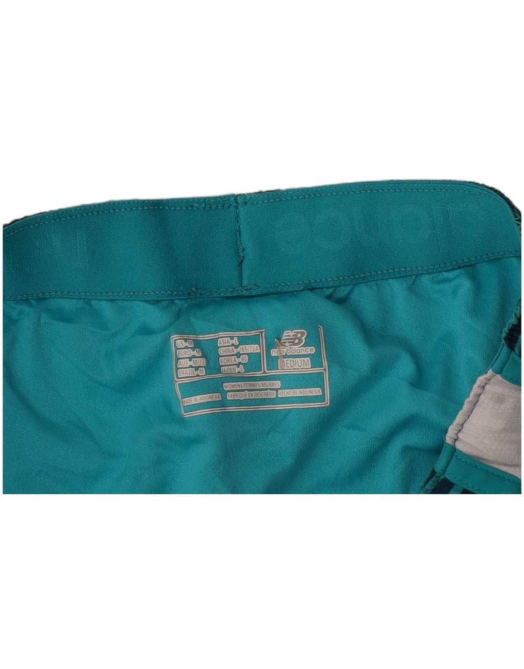 Shorts esportivo feminino NEW BALANCE UK 14 médio azul marinho listrado