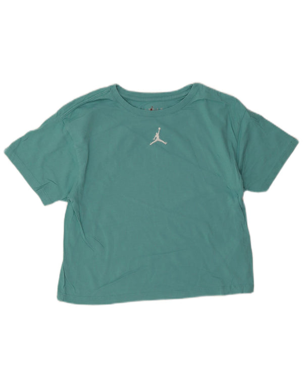 Camiseta Jordan feminina cropped 12-13 anos grande algodão verde