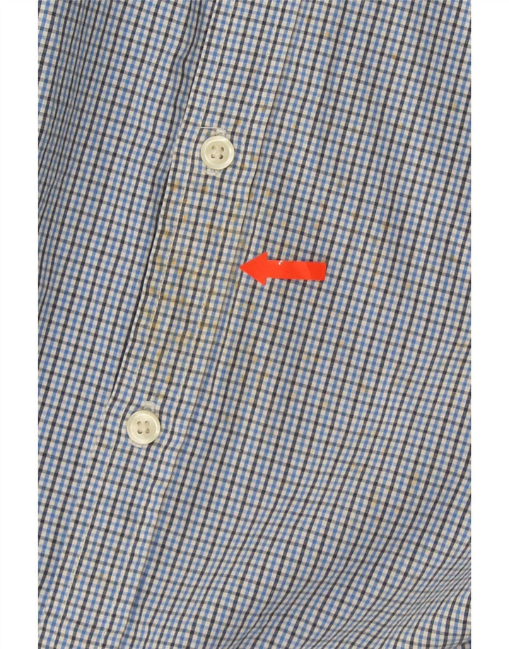 Camisa masculina Gap XL azul xadrez algodão