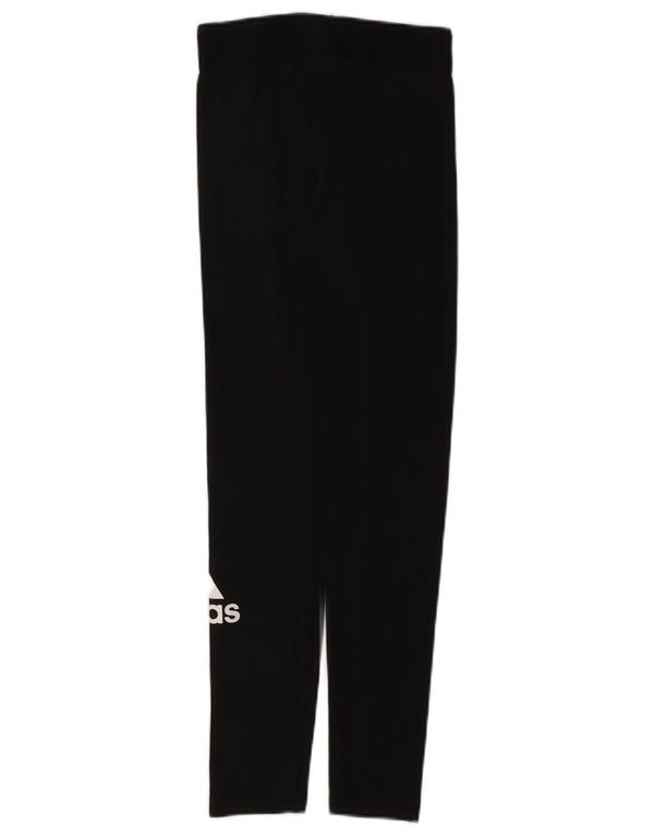Leggings Adidas Femininas UK 4/6 XS Algodão Preto