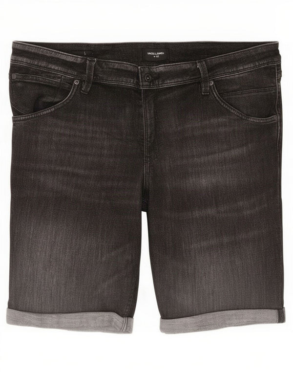 Shorts jeans masculino Jack & Jones XL W40 algodão cinza