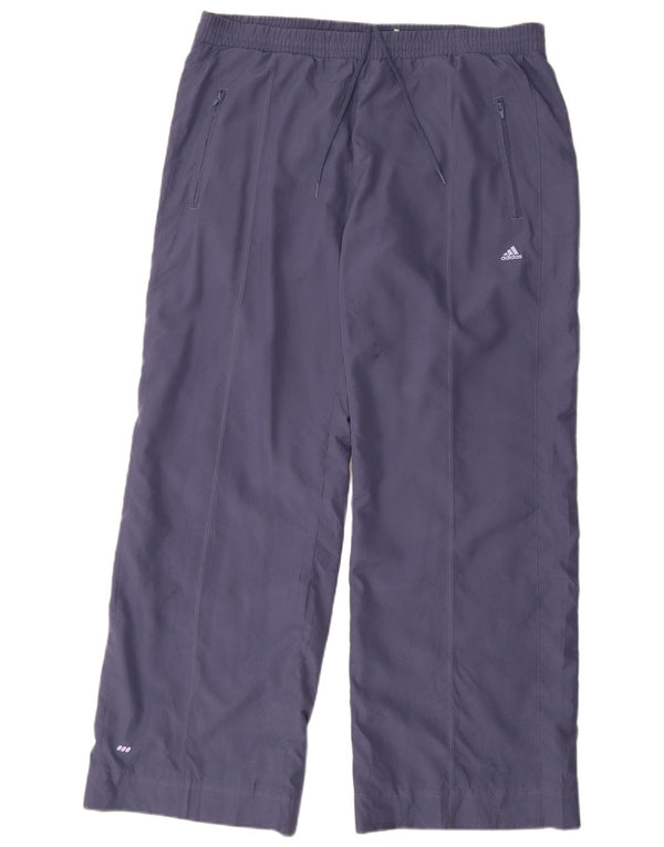 Calça de treino feminina Adidas UK 18 XL azul marinho poliéster