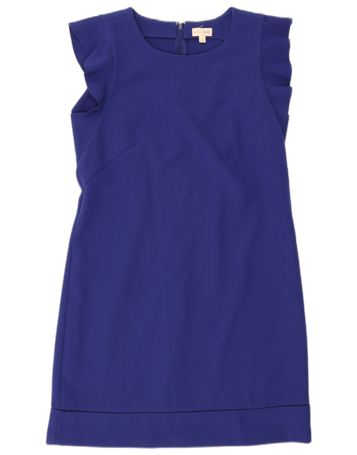 Vestido feminino Jules com bainha sem mangas Reino Unido 14 grande azul poliéster