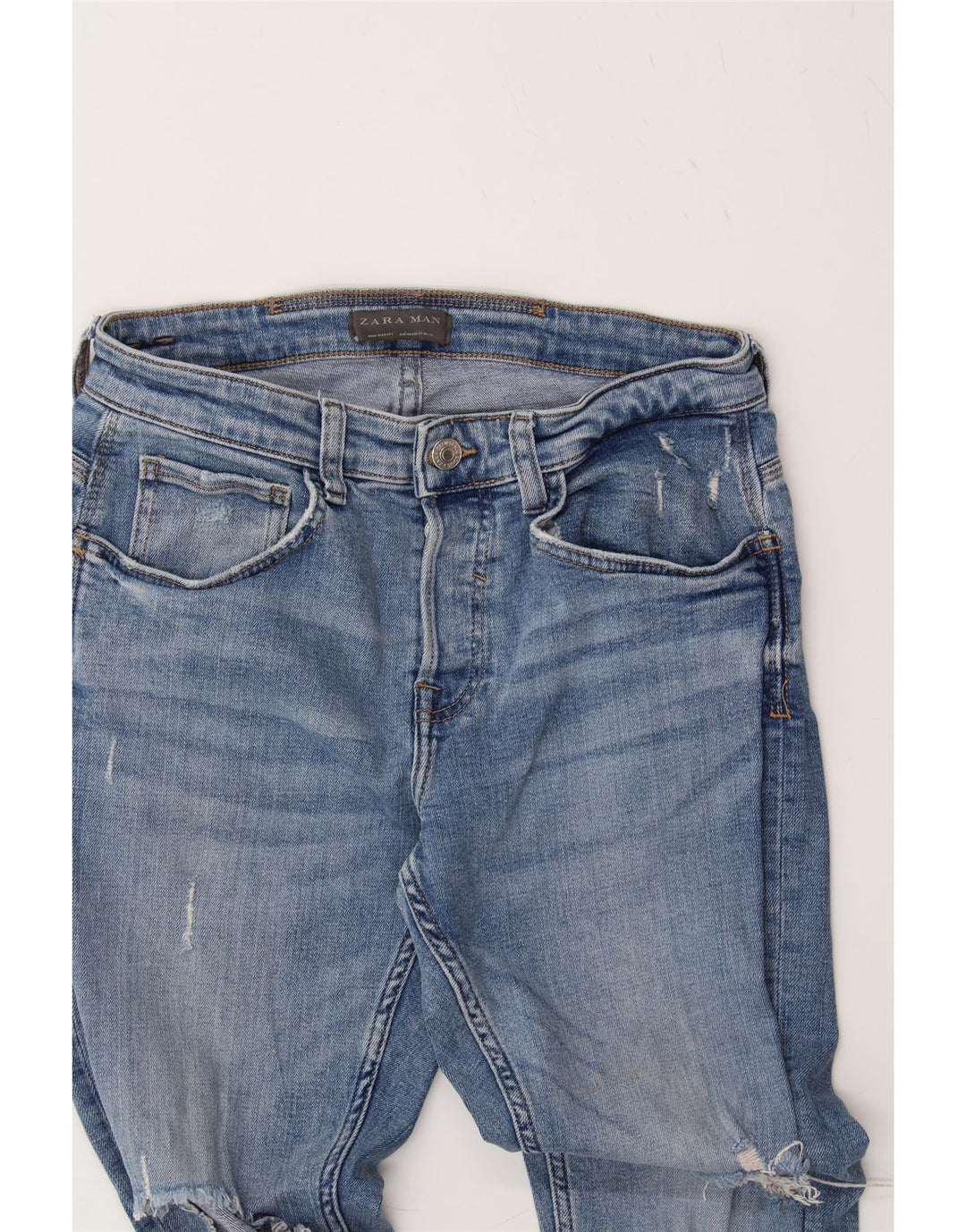 ZARA Mens Slim Jeans EU 40 Medium W31 L30 Blue Cotton Vintage Zara and Second-Hand Zara from Messina Hembry 