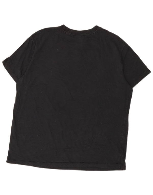 Camiseta Nike masculina oversized gráfica top médio algodão preto