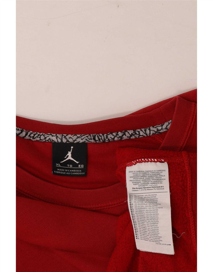 Jordan Mens Graphic Moletom Jumper XL Algodão Vermelho