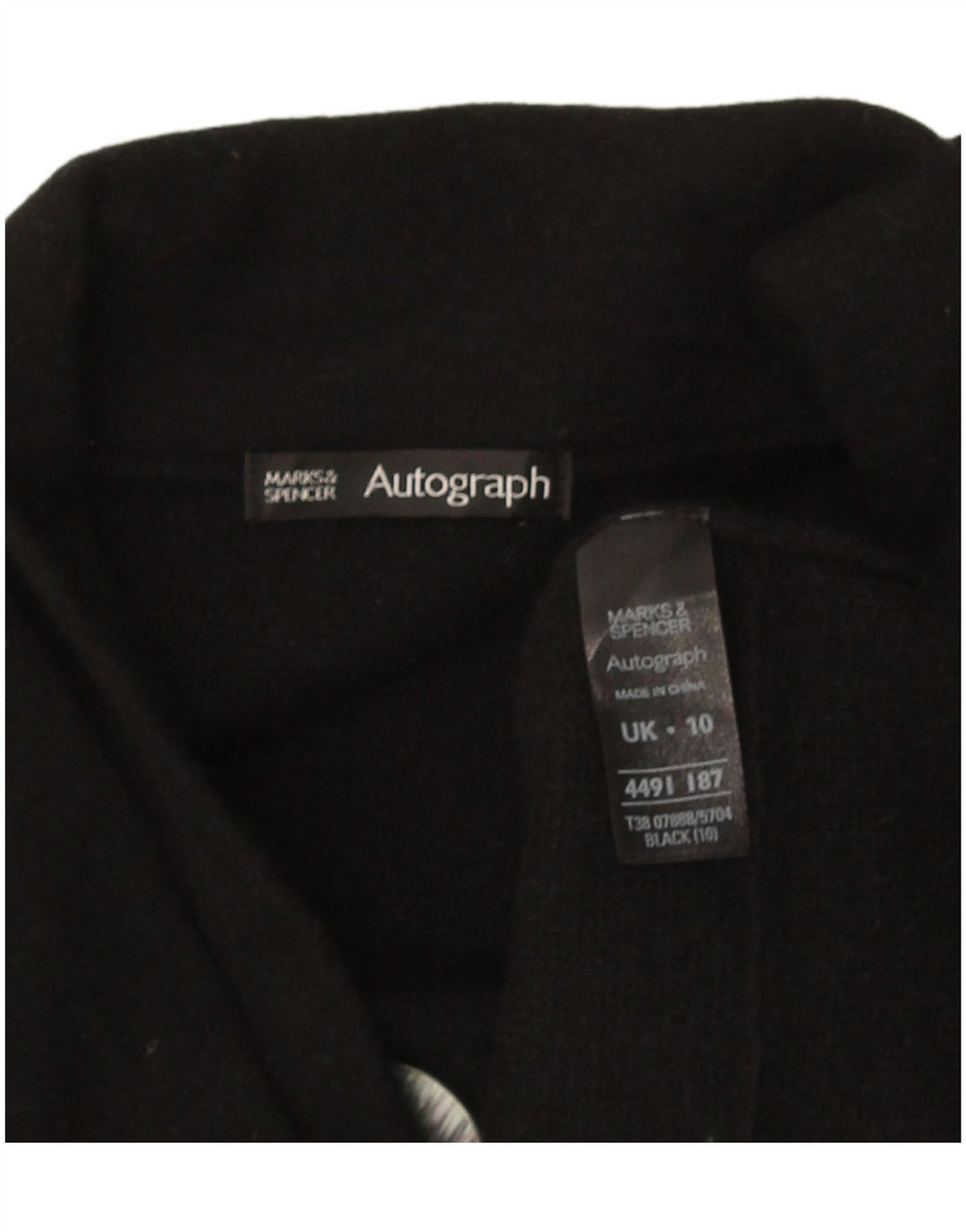 Suéter feminino Marks & Spencer Autograph Cardigan Reino Unido 10 pequeno preto