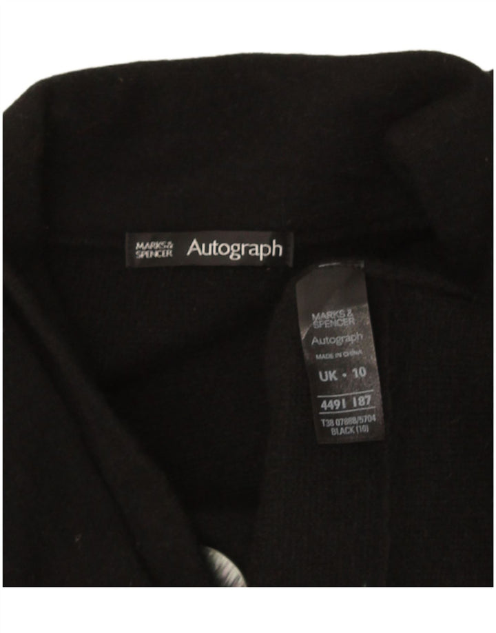 Suéter feminino Marks & Spencer Autograph Cardigan Reino Unido 10 pequeno preto