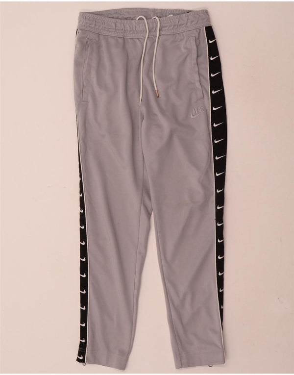 Calça esportiva Nike masculina gráfica pequena cinza colorblock poliéster