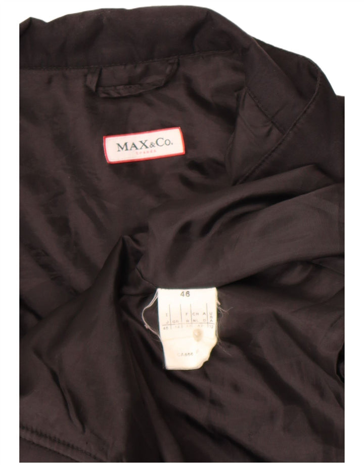 Jaqueta corta-vento feminina Max & Co. UK 14 grande preta