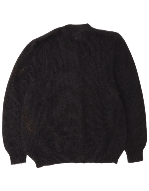 Suéter cardigã feminino Oris EU 48 2XL preto floral