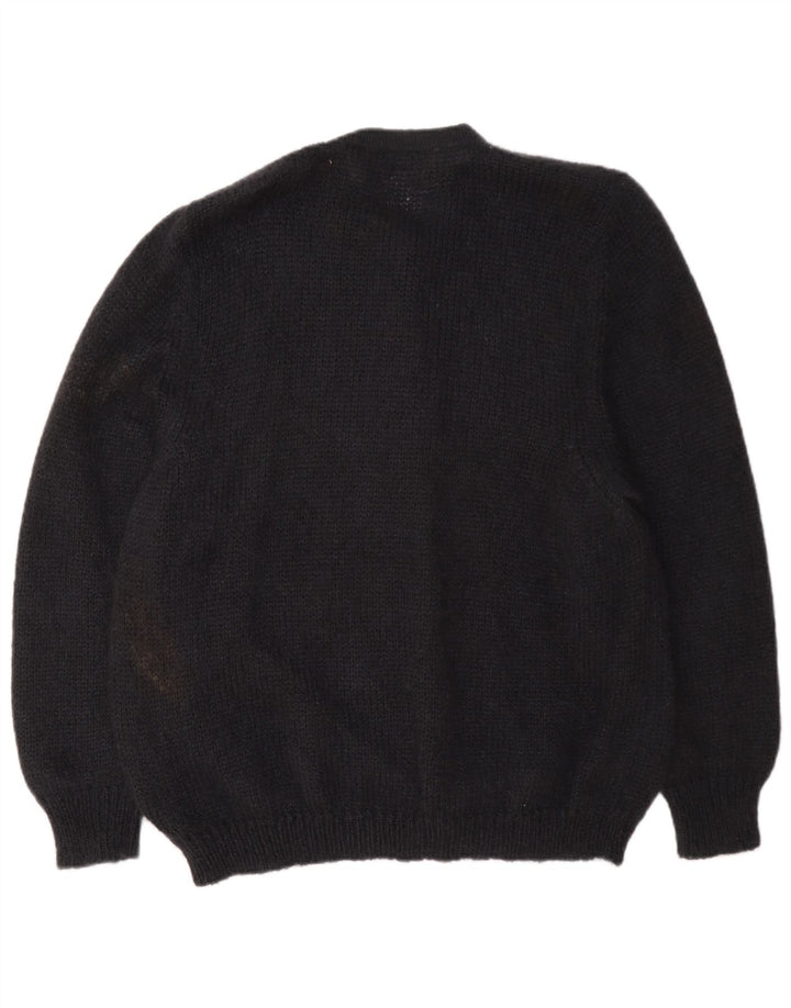 Suéter cardigã feminino Oris EU 48 2XL preto floral