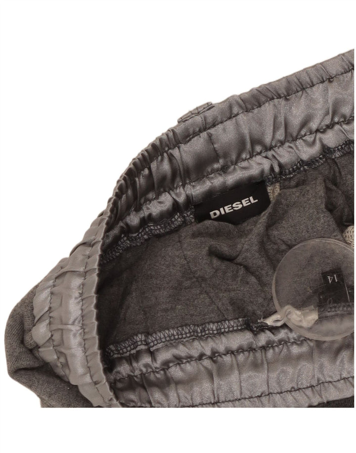 Calças de treino Diesel Girls Flare 13-14 anos cinzento