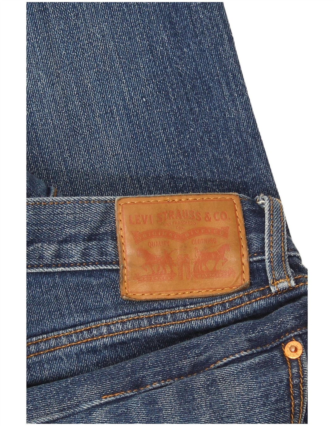 Calça Jeans Slim Feminina Levi's W32 L27 Azul Algodão