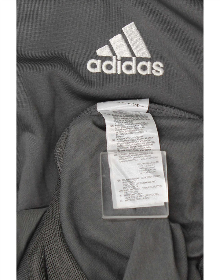 Jaqueta Adidas Mens Graphic Tracksuit Top Cinza Médio Poliéster