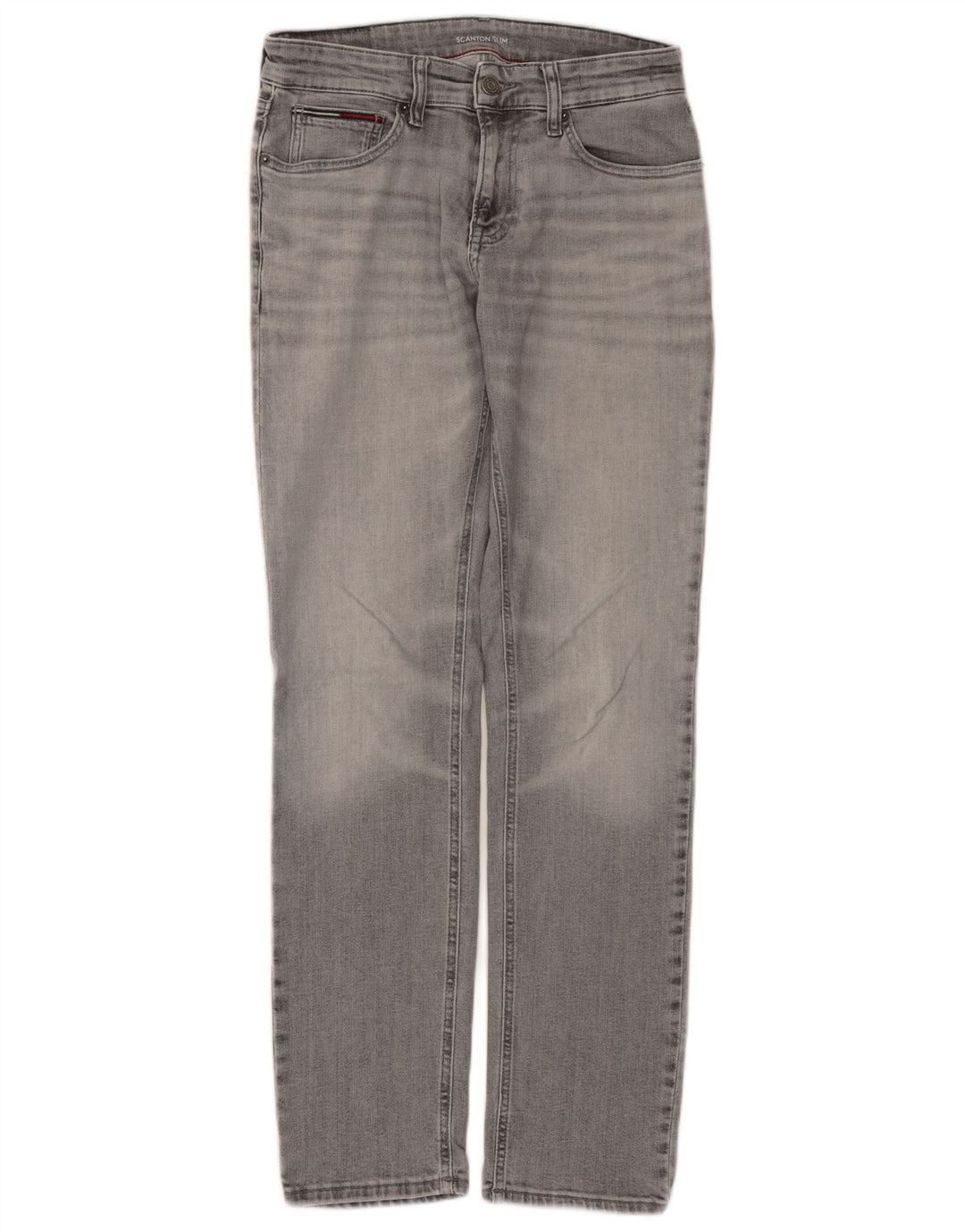TOMMY HILFIGER Masculino Scanton Slim Jeans W30 L32 Algodão Cinza