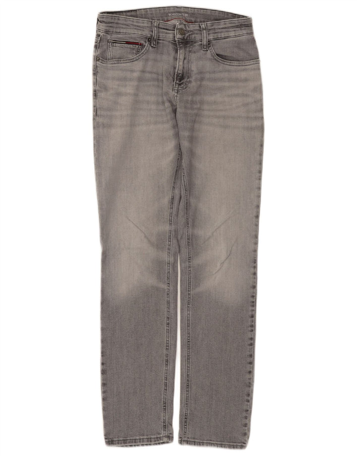 TOMMY HILFIGER Masculino Scanton Slim Jeans W30 L32 Algodão Cinza