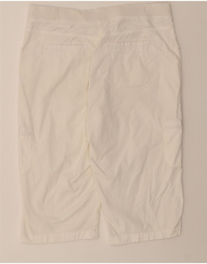 LEE Womens Relaxed Fit Bermuda Shorts US 14 XL W34 White Cotton Vintage Lee and Second-Hand Lee from Messina Hembry 
