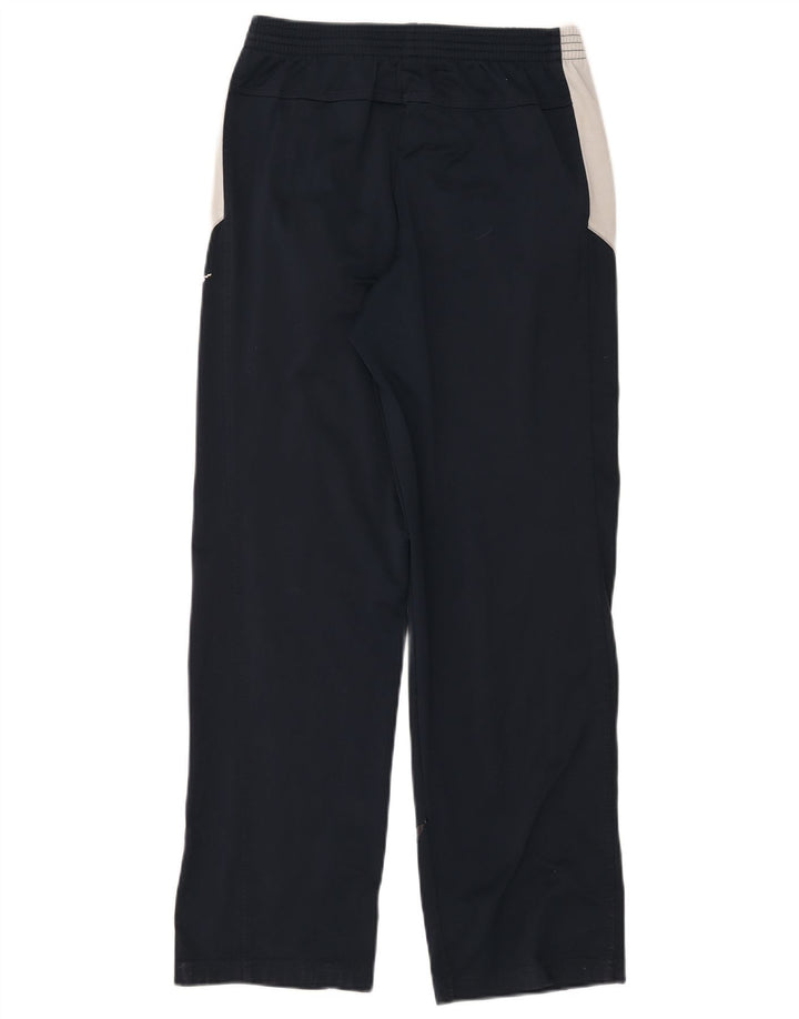 Calça de treino masculina Champion pequena azul marinho colorblock poliéster