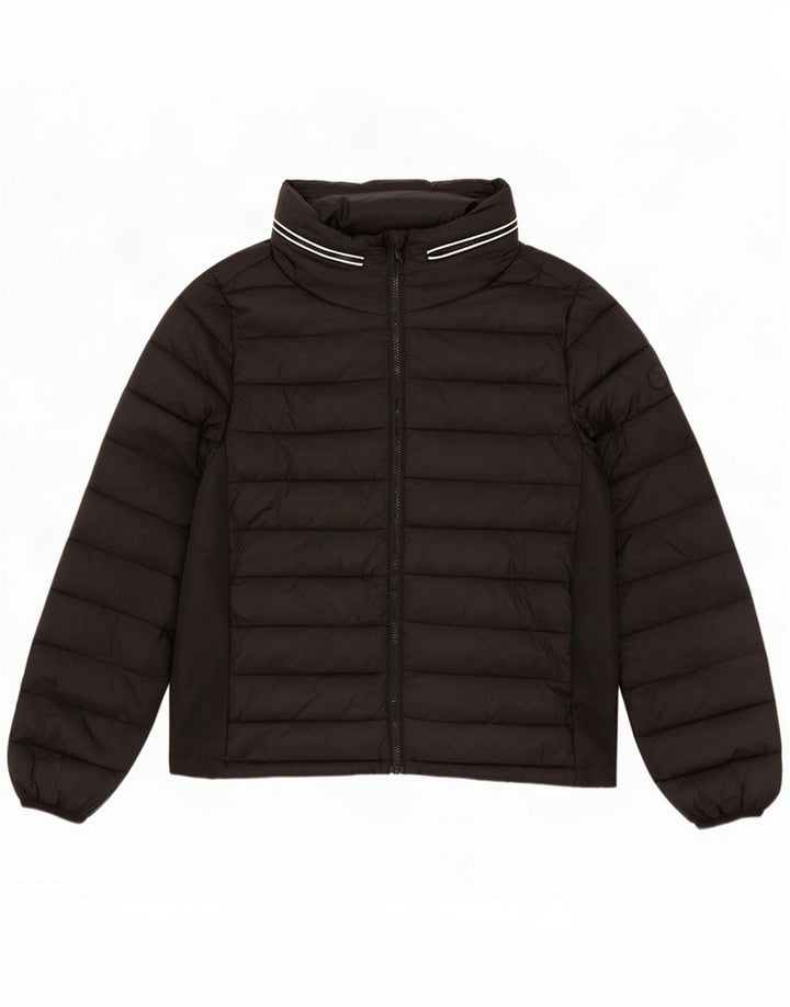 Jaqueta acolchoada masculina com capuz Mistral UK 38 Poliamida preta média