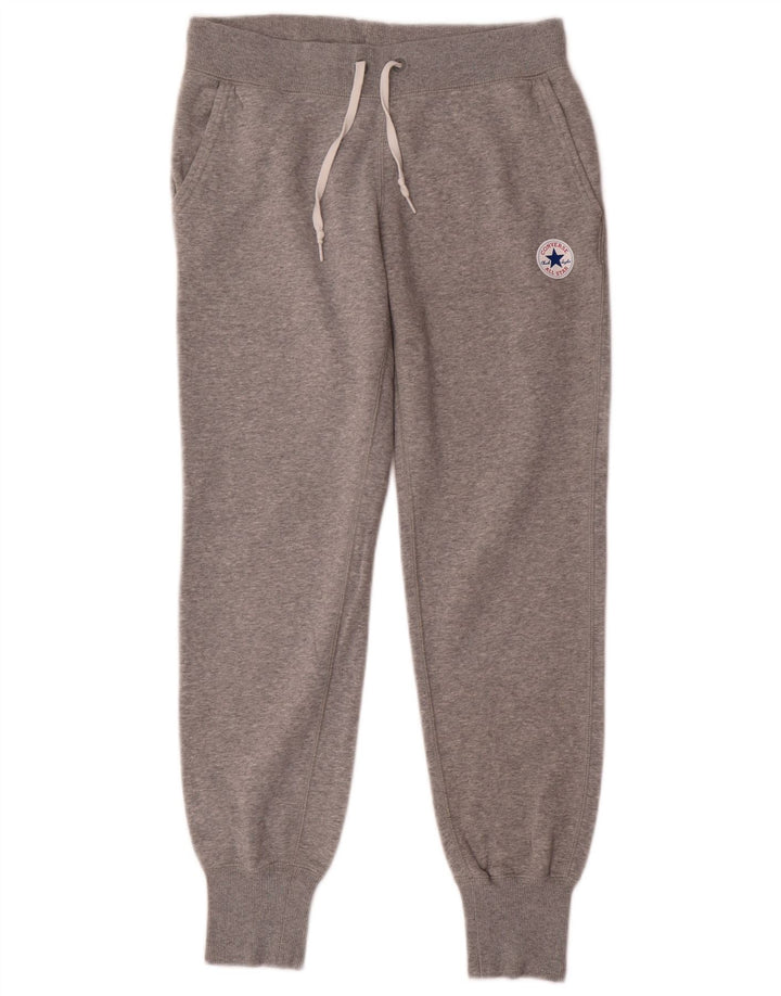 Calça de treino masculina Converse Joggers pequeno algodão manchado cinza