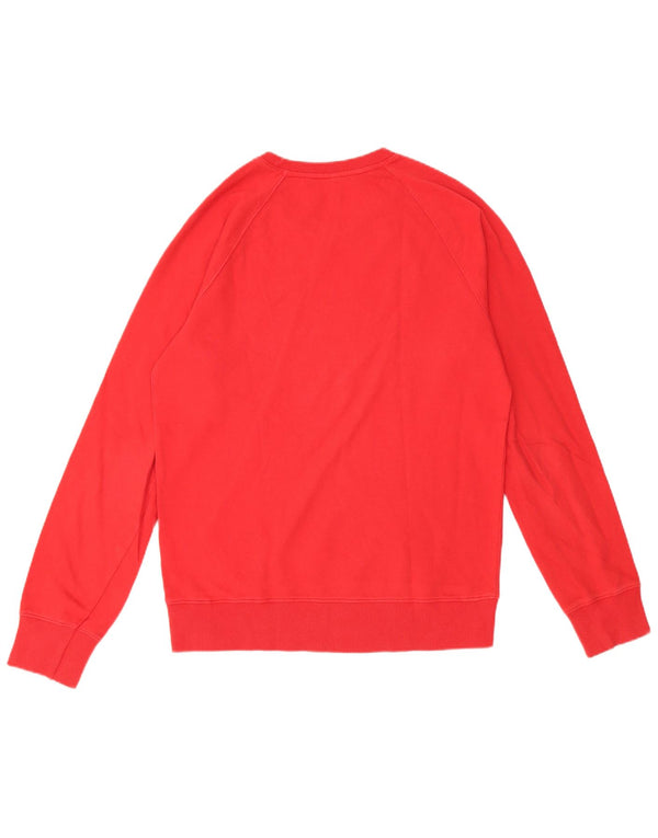 Benetton moletom masculino jumper grande algodão vermelho