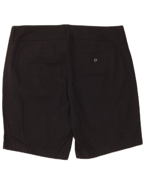 J. CREW Shorts Frankie Chino feminino US 8 médio W34 algodão preto