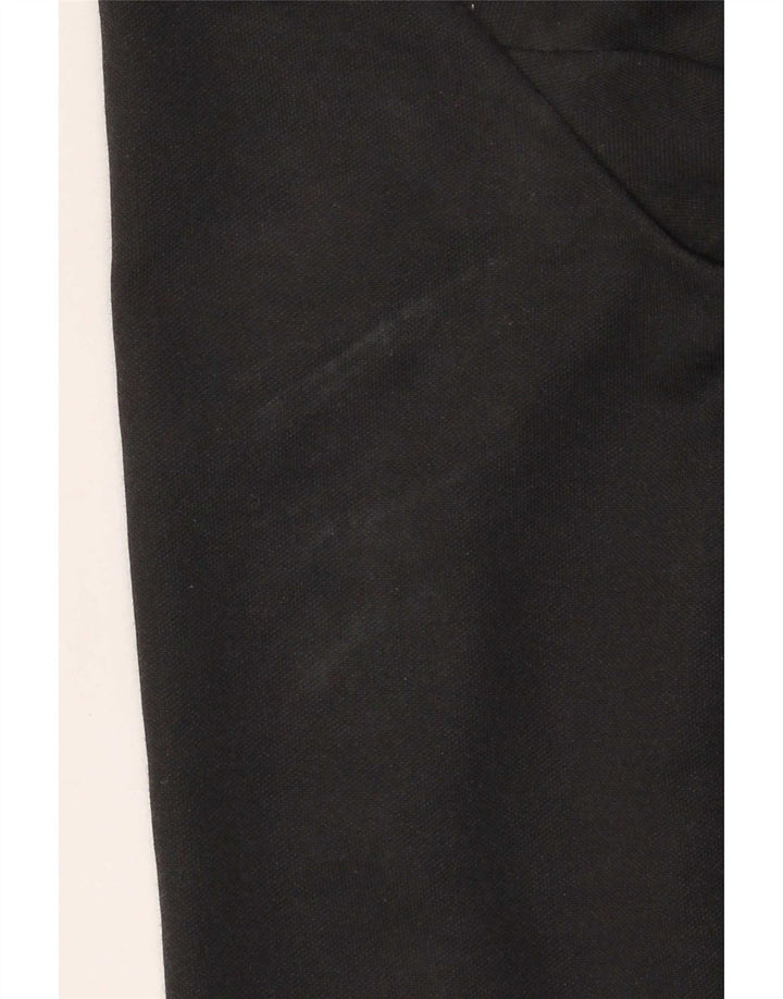 Adidas Womens Tracksuit Top Jacket UK 8 Pequeno Algodão Preto