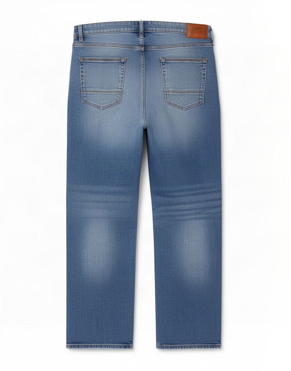 Jeans retos masculinos Marks & Spencer W42 L31 algodão azul