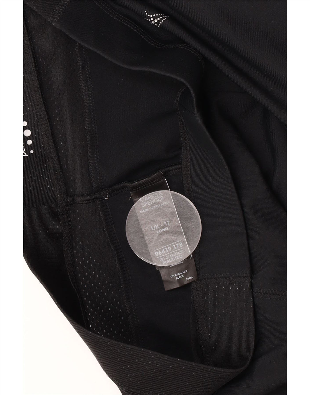 Calça de treino feminina Marks & Spencer UK 12 médio preto