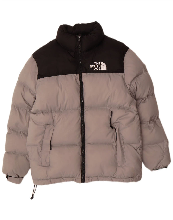 Jaqueta acolchoada masculina THE NORTH FACE UK 36 poliéster colorblock cinza pequeno