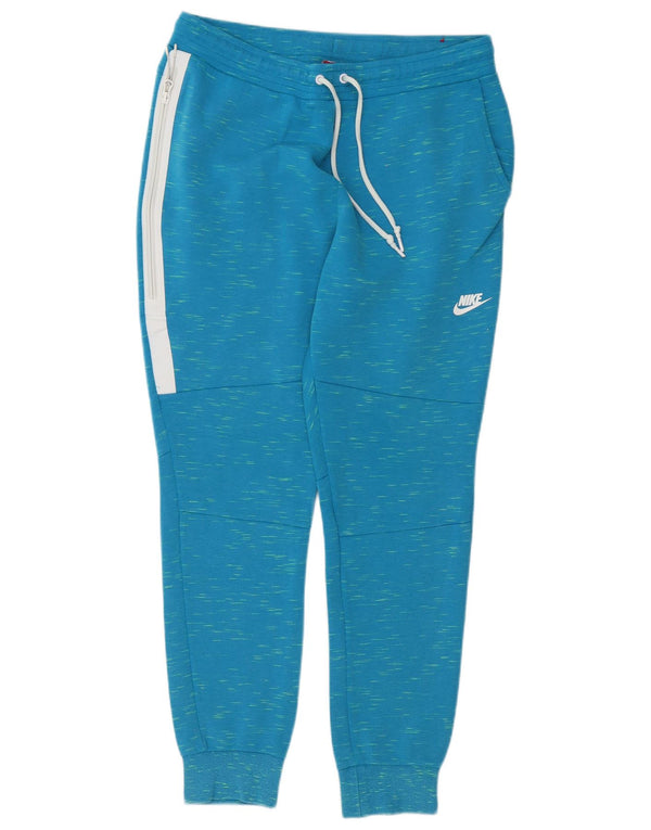 Calça de treino masculina Nike joggers grande azul colorblock algodão