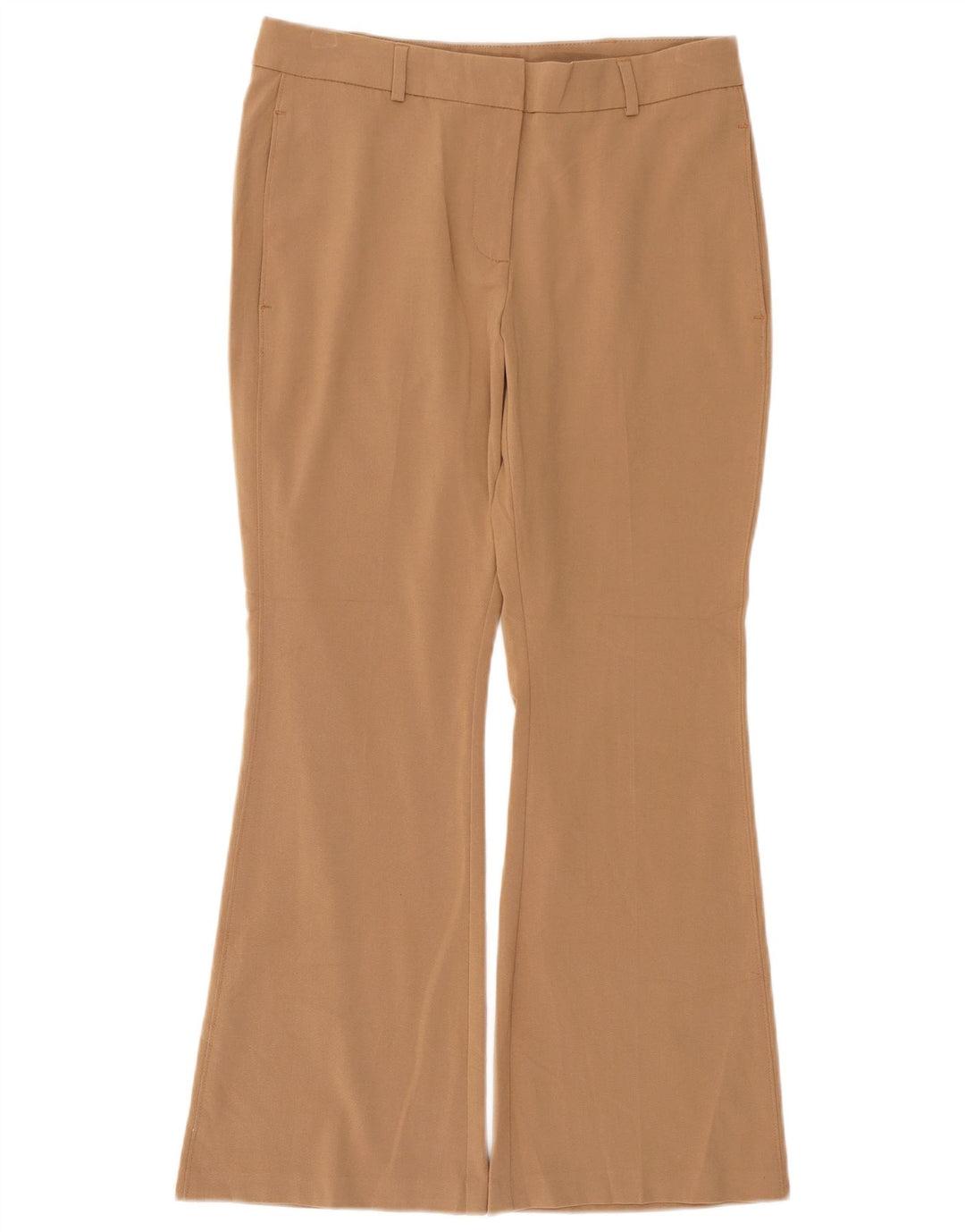 Calça feminina Marks & Spencer Bootcut Chino Reino Unido 12 Médio W30 L28 Bege