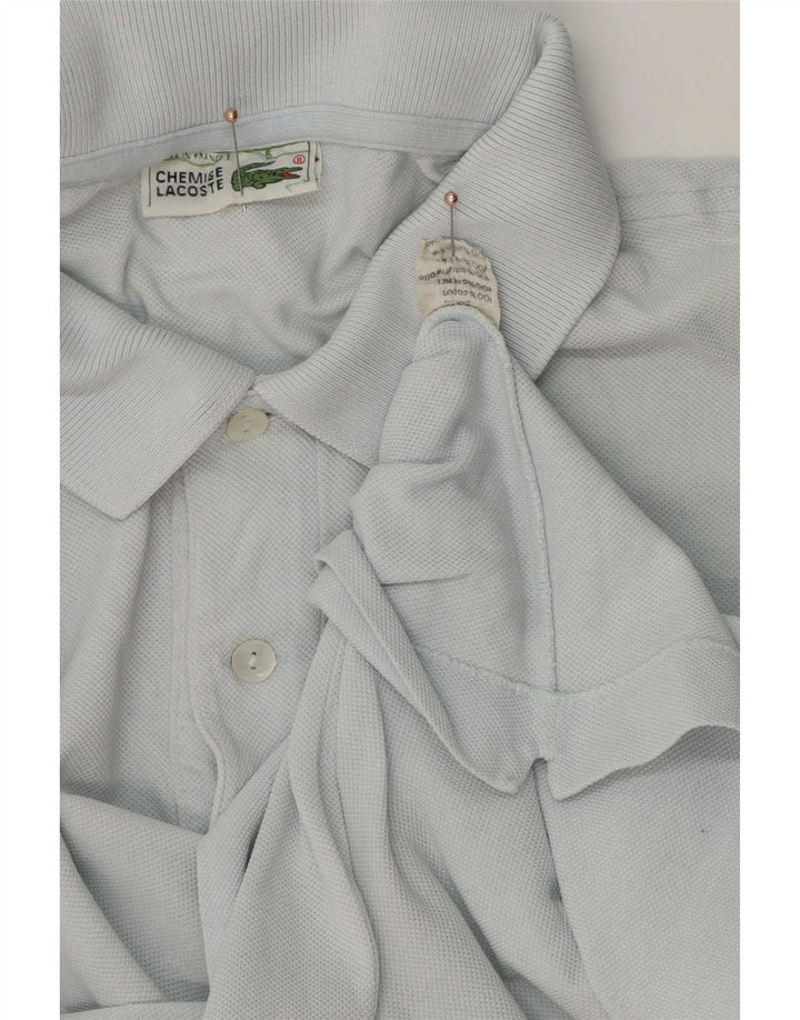 Camisa polo masculina Lacoste tamanho 5 grande algodão azul