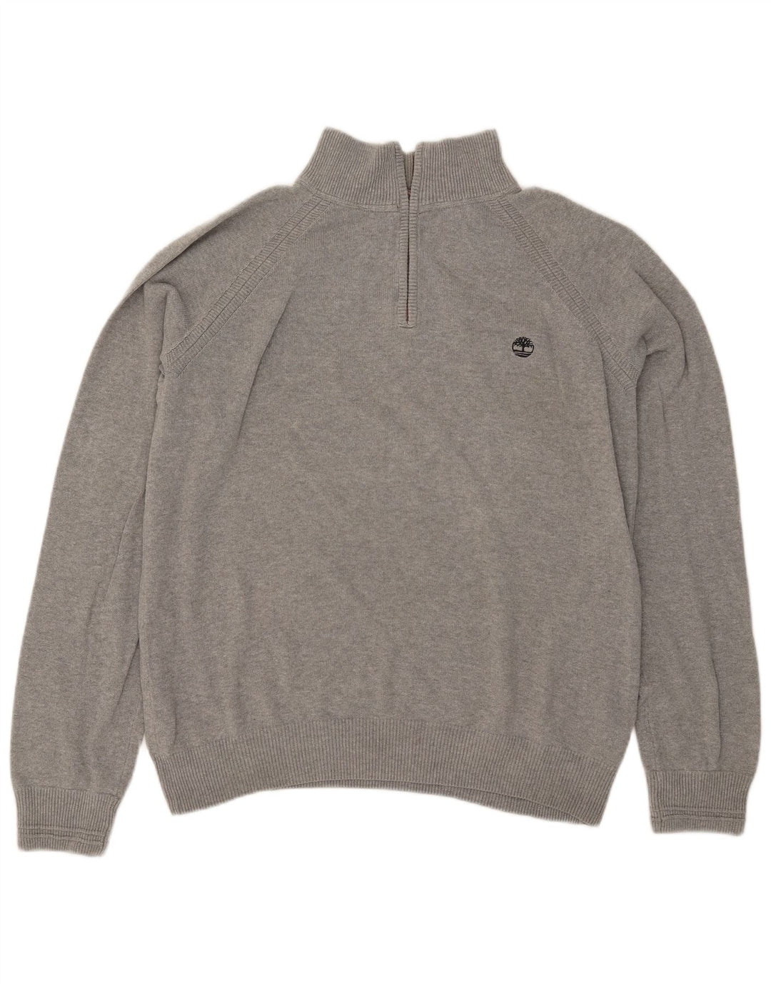Suéter masculino TIMBERLAND Regular Fit com zíper e gola XL cinza