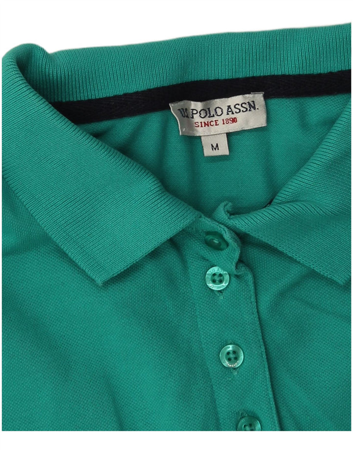 US Polo Assn. Camisa Polo Masculina Algodão Azul Médio