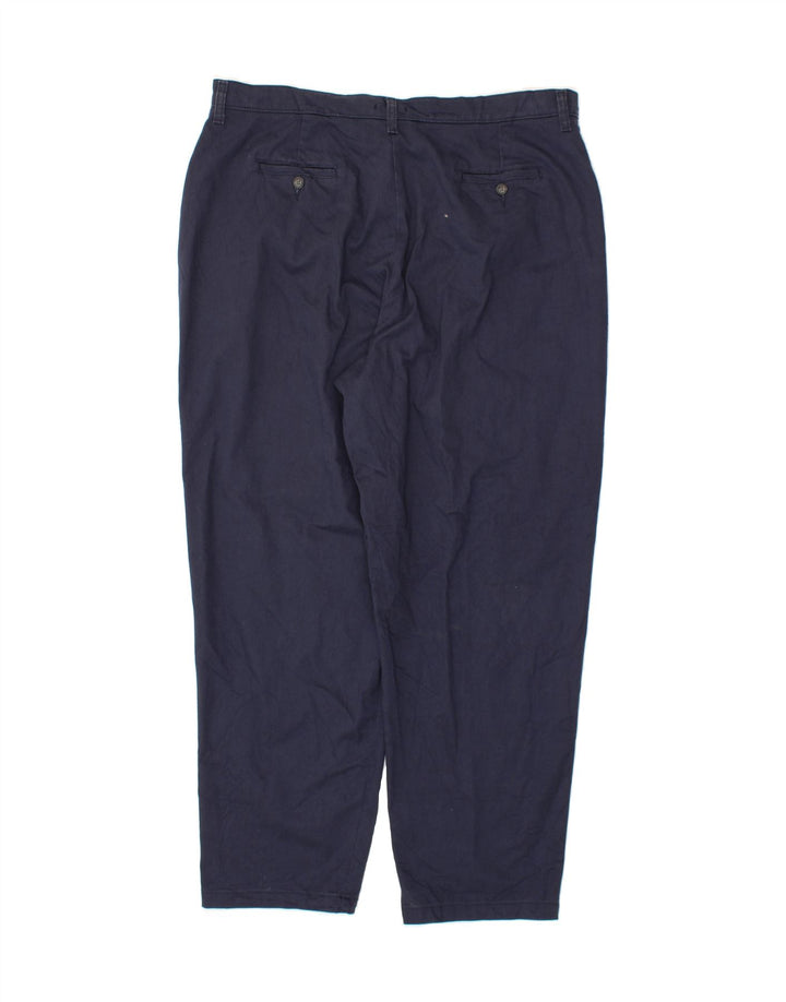 LEE Womens Tapered Casual Trousers W40 L31 Navy Blue Cotton Vintage Lee and Second-Hand Lee from Messina Hembry 