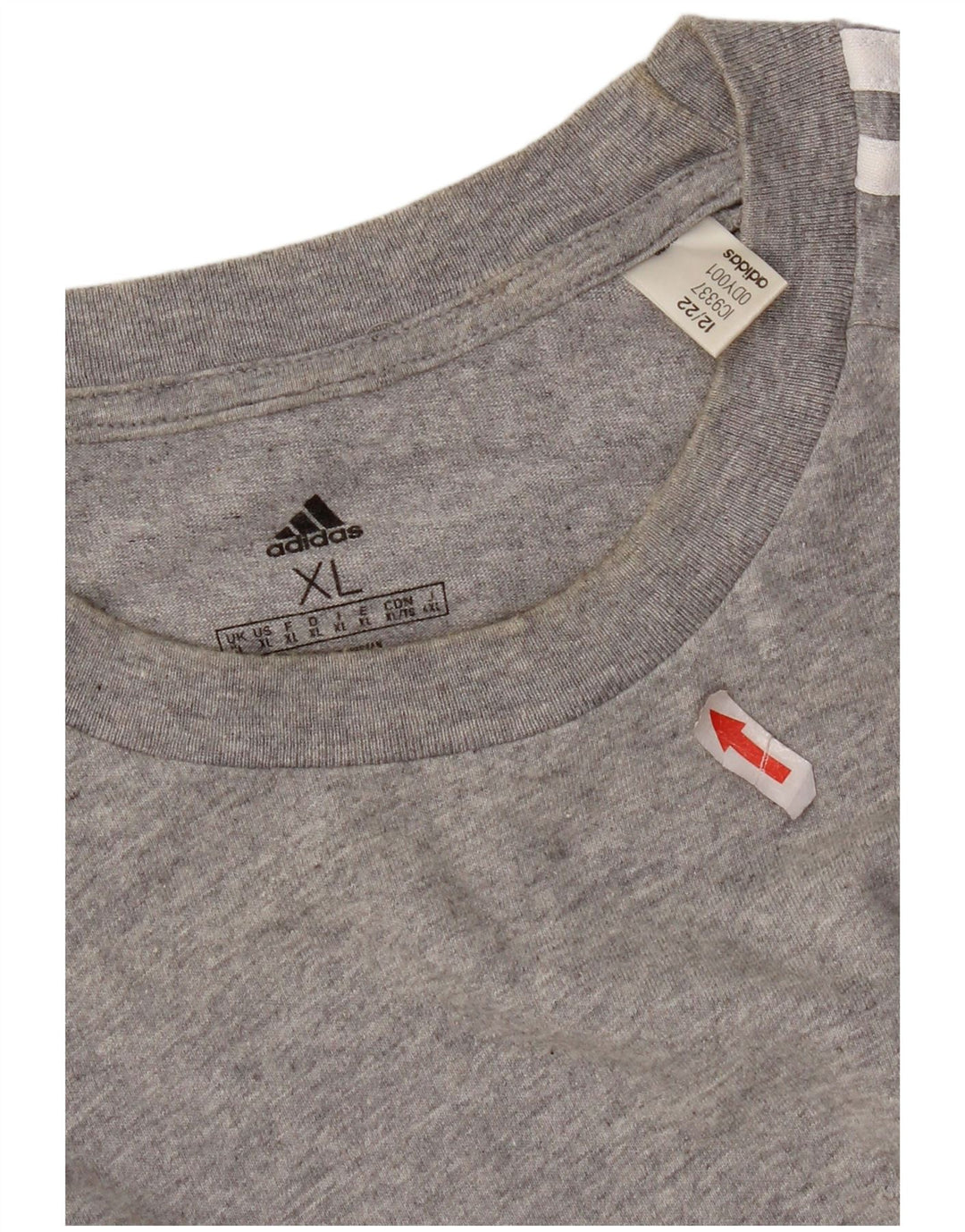 Camiseta masculina Adidas Top XL cinza algodão